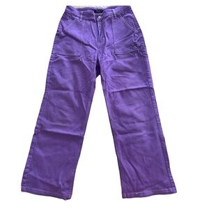 American Bazi Lavender High-Rise Utility Pants Sz13J/8W